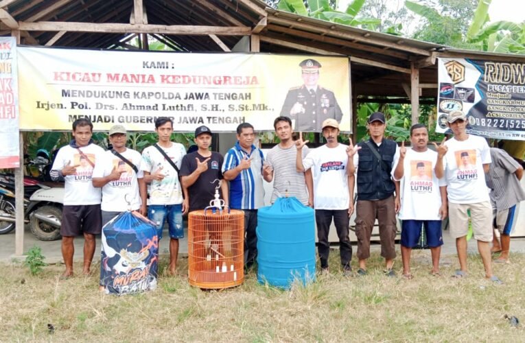 Relawan Balane Pak Luthfi Gelar Lomba Burung Kicau di Kecamatan Kedungreja