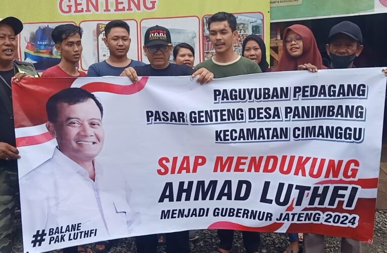 Paguyuban Pedagang Pasar Genteng Panimbang Dukung Ahmad Luthfi dan Gus Yasin Maju Pilgub Jateng