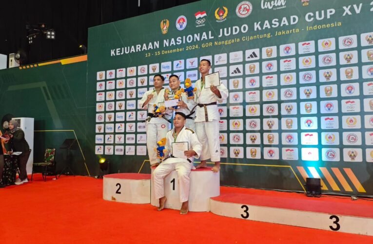 Personil Polda Jateng; Bripda Rizal Torehkan Prestasi Gemilang di Kejurnas Judo KSAD Cup XV 2024